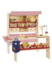 Pinolino&reg; Kaufladen &raquo;Marktstand Lucy&laquo;, Made in Europe beige Kaufl&auml;den