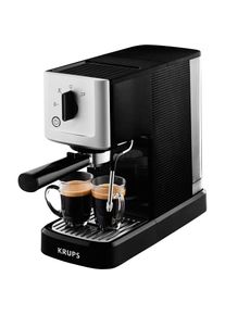 Krups Espressomaschine &raquo;Calvi Steam & Pump XP3440&laquo;, Edelstahl, 1 L Wassertank, Sehr kompakt, Schnelles Aufheizen schwarz Kaffeemaschine