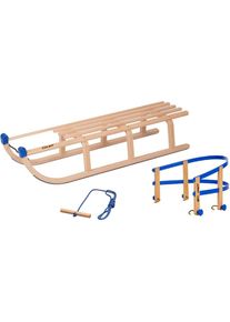 Colint Davoser Schlitten &raquo;Davos 110 mit Kunststofflehne und Leine&laquo;, (Set, 3 tlg.) braun
