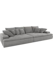MR. COUCH Big-Sofa, wahlweise mit Kaltschaum (140kg Belastung/Sitz) und AquaClean-Stoff grau melange