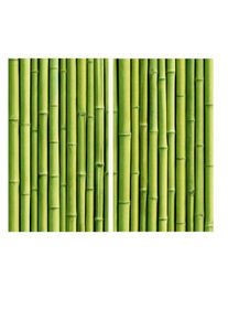 Wall-Art Herd-Abdeckplatte &raquo;K&uuml;che Herdabdeckplatte Bambus&laquo;, (Set, 2 tlg.) gr&uuml;n