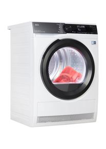 AEG W&auml;rmepumpentrockner &raquo;TR9A75680&laquo;, 9000, 8 kg, Knitterschutz wei&szlig; Extra gro&szlig;e Einf&uuml;ll&ouml;ffnung, T&uuml;ranschlag rechts, wechselbar