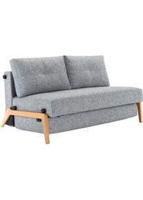 INNOVATION LIVING &trade; Schlafsofa &raquo;Cubed&laquo;, Kompaktes Klappsofa mit F&uuml;&szlig;en aus Eiche grau 565 granit