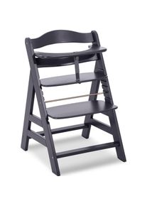 hauck Hochstuhl &raquo;Alpha+, Black&laquo;, FSC&reg; - sch&uuml;tzt Wald - weltweit grau dark grey