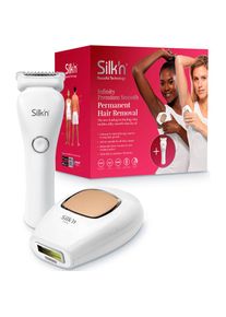 Silk'n SILK'N IPL-Haarentferner &raquo;Infinity Premium Smooth&laquo;, 500000 Lichtimpulse, inkl. LadyShave &Verl&auml;ngerungskabel goldfarben &bdquo;Pulsing&ldquo;- und...
