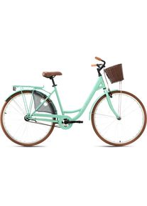 KS-Cycling KS CYCLING Cityrad &raquo;Zeeland&laquo;, 1 Gang gr&uuml;n Fahrrad