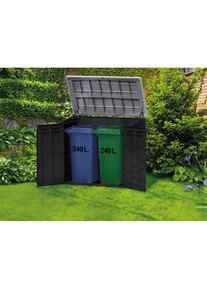Keter M&uuml;lltonnenbox &raquo;Store It Out MAX&laquo;, BxTxH: 146x125x82 cm grau
