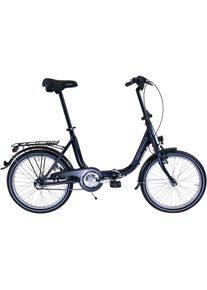 Performance Klapprad, 3 Gang, Shimano, NEXUS Schaltwerk, Nabenschaltung blau Fahrrad