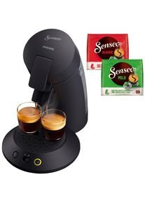 PHILIPS SENSEO Kaffeepadmaschine &raquo;Original Plus CSA210/60&laquo;, inkl. Gratis-Zugaben im Wert von 5, - UVP schwarz