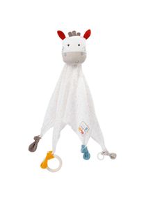 babyFEHN FEHN Schmusetuch &raquo;NATUR Zebra Deluxe&laquo;, mit Befestigungsring f&uuml;r Schnuller; Enth&auml;lt Bio-Baumwolle bunt Schnuffelt&uuml;cher