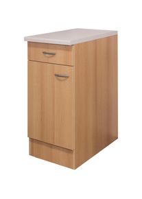 Flex-Well Unterschrank &raquo;Nano&laquo;, (B x H x T) 40 x 85/86 x 60 cm braun Buche Nachbildung