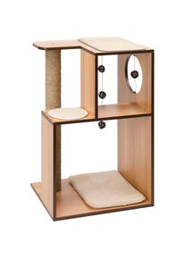 Vesper Kratzbaum, hoch, BxTxH: 50x40x78 cm braun walnuss