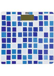 MSV Personenwaage &raquo;MOSAIKO&laquo;, hochwertige Personenwaage aus Hartglas blau