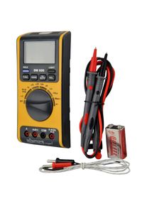 Unitec Spannungspr&uuml;fer, (Set), beleuchtbare Digitalanzeige gelb 4-stellige beleuchtbare Digitalanzeige