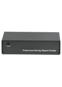 Hama Vorverst&auml;rker &raquo;Stereo-Phono-Vorverst&auml;rker ""PA 506"", mit Netzger&auml;t 230 V/50 Hz&laquo; schwarz Auch f&uuml;r Audiomischpulte und PC-Soundkarte geeignet