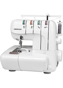 Medion&reg; Overlock-N&auml;hmaschine &raquo;MD 18030&laquo;, N&auml;hen mit 3 oder 4 F&auml;den gleichzeitig wei&szlig; N&auml;hmaschinen