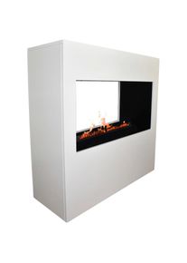 Glow Fire Dekokamin &raquo;Goethe OMC 500&laquo;, Wasserdampfkamin mit 3D Feuer mit integriertem Knistereffekt wei&szlig;