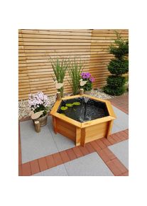 Promadino Hochteich, (Set), inkl. Solarpumpe braun