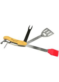 JIM BEAM BBQ Grillbesteck-Set, (5 tlg.) silberfarben Grillbesteck-Sets