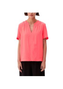 s.Oliver BLACK LABEL Kurzarmbluse, mit Tunika-Ausschnitt und Pintucks pink 48 Legere Kurzarmbluse in lockerer Passform von s.Oliver BLACK LABEL