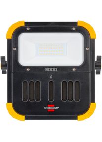 Fa.Brennenstuhl BRENNENSTUHL LED Arbeitsleuchte, mit Bluetooth Lautsprecher und integrierter Powerbank schwarz