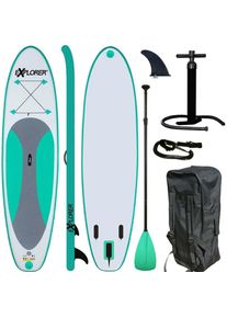 EXPLORER Inflatable SUP-Board &raquo;SUP 300&laquo;, (Set, 6 tlg., mit Paddel, Pumpe und Transportrucksack) blau Wassersportboards