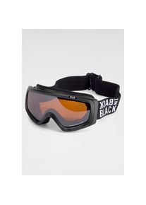BACK IN BLACK Eyewear Skibrille, mit Logo auf dem Band schwarz