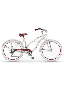 MBM Cruiser &raquo;Honolulu Woman, Mod. 125&laquo;, 6 Gang, Shimano, Tourney Schaltwerk, Kettenschaltung beige Fahrrad