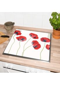 Wall-Art Herd-Abdeckplatte wei&szlig;