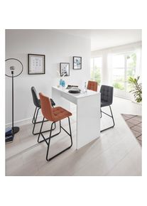 Inosign Bartisch &raquo;Anoush&laquo;, Tischplatte wei&szlig;, H&ouml;he bis Tischunterkante 87, 5 cm, Tischh&ouml;he 90 cm wei&szlig;
