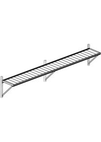 KGT H&auml;ngeregal &raquo;Enzian IV&laquo;, 26 cm tief silberfarben