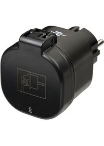 Fa.Brennenstuhl BRENNENSTUHL Steckdose &raquo;WA 3000 XS02&laquo;, (1 St.), WiFi-Funktion schwarz Tages- und Wochenabl&auml;ufe in der App programmierbar