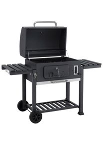 Tepro Holzkohlegrill &raquo;Grillwagen Toronto XXL&laquo;, BxTxH: 152x73x137 cm grau