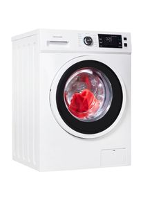 Hanseatic Waschmaschine, HWMB814C, 8 kg, 1400 U/min wei&szlig;