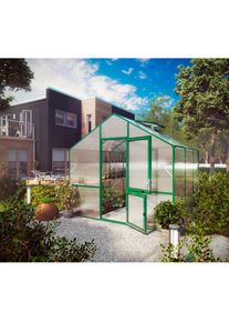 KGT Gew&auml;chshaus &raquo;Lilie III&laquo;, (mit Regenrinne) gr&uuml;n Gew&auml;chsh&auml;user