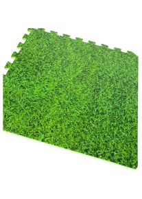 GRE Bodenschutzmatte, (Set, 108 St.), 12 Pakete &aacute; 9 St&uuml;ck, 50x50 cm gr&uuml;n