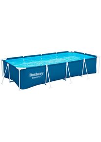 Bestway Rechteckpool &raquo;Steel Pro&trade;&laquo;, Frame Pool ohne Pumpe 400x211x81 cm, dunkelblau blau
