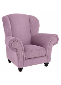Home Affaire Sessel &raquo;King Henry&laquo;, mit legerer Polsterung, Federkern und losen Zierkissen lila lavendel