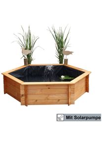 Promadino Hochteich, (Set), inkl. Solarpumpe braun