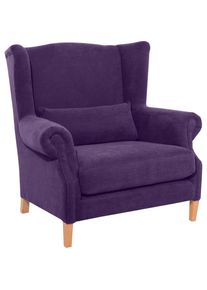 Max Winzer&reg; Ohrensessel &raquo;Henry&laquo;, inklusive Zierkissen lila violett