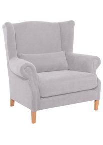 Max Winzer&reg; Ohrensessel &raquo;Henry&laquo;, inklusive Zierkissen silberfarben silber