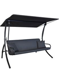 Angerer FREIZEITM&Ouml;BEL Hollywoodschaukel &raquo;Elegance Zip anthrazit&laquo;, wetterfest grau dunkelgrau