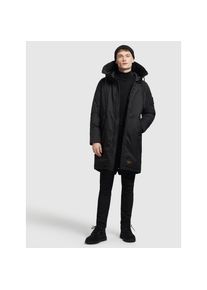 Khujo Wintermantel &raquo;Mantel TUCK&laquo; schwarz S Zwei-Wege-Rei&szlig;verschluss und Magnetknopfleiste