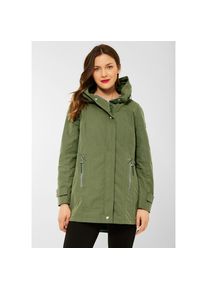 Street One Parka, mit Kapuze, mit Zipper gr&uuml;n 44 dark fern green Damenparka