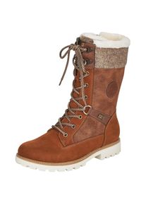 Remonte Winterstiefel, mit wasserabweisender Tex-Ausstattung braun 43 braun-kombiniert Mit Textilbesatz am Schaftrand