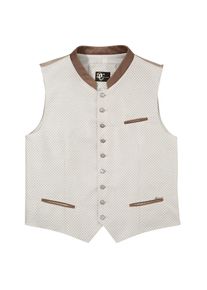 Turi Landhaus Trachtenweste, Herren, mit Zierkn&ouml;pfen braun 50 Stehkragen