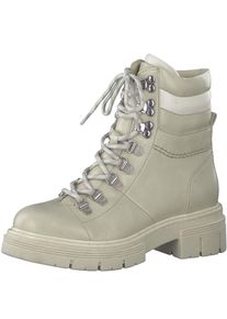Marco Tozzi Schn&uuml;rstiefelette, im Bergsteiger-Look beige 39 creme Stiefelette mit Schn&uuml;rung und Innenrei&szlig;verschluss