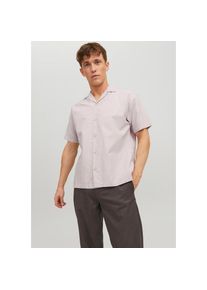 Jack & Jones JACK & JONES Kurzarmhemd &raquo;JPRBLUSUMMER LINEN RESORT SHIRT S/S SN&laquo; beige M N-Gr Crockery Leichtes und luftiges Hemd f&uuml;r das Sommer-Outfit