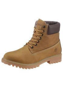 Lumberjack Schn&uuml;rstiefel, mit Warmfutter braun 42 camelfarben-braun Robuster Stiefel im Hiking Look, zum Schn&uuml;ren