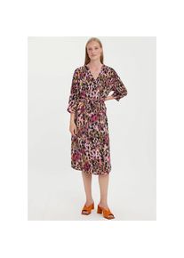 V&eacute;ro Moda VERO MODA Blusenkleid &raquo;VMJAWI 3/4 V-NECK CALF DRESS WVN&laquo; schwarz M N-Gr black aop jawi Modisches Midikleid von VERO MODA